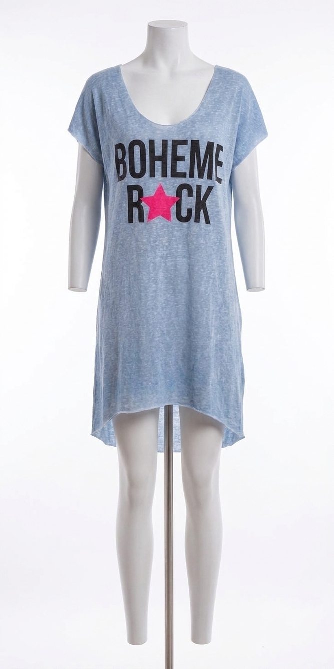 NEW GIGI MODA lia cover up top in blue